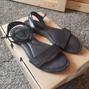 Born Black Ankle Strap Sandals